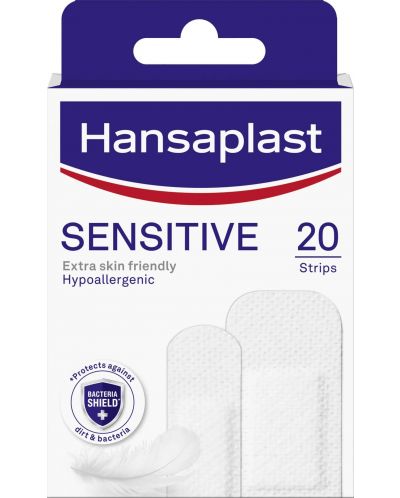 Sensitive Пластири, 20 броя, Hansaplast - 1