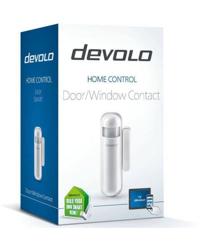 Сензор за врата/прозорец devolo - 09809, Z-Wave, бял - 2
