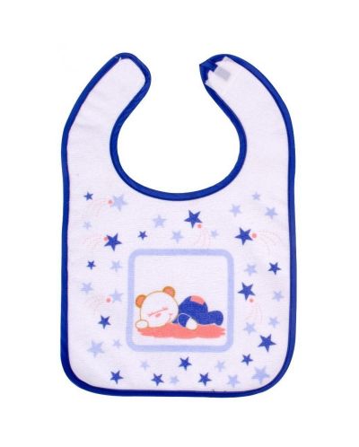 Лигавник с велкро лепенка Sevi Baby - Еко, син