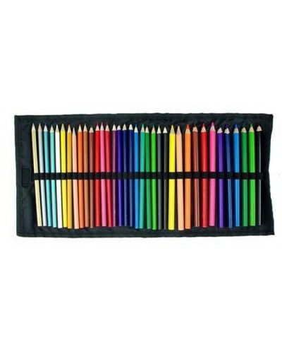 Цветни моливи Sense в текстилен несесер – 36 броя - 1