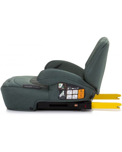 Седалка за кола Chipolino - Safy, IsoFix, i-Size, 125-150 cm, зелен - 4