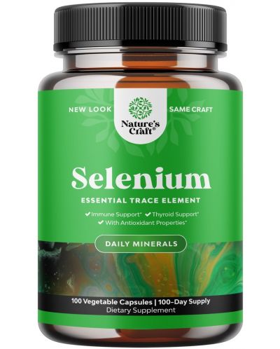 Selenium, 200 mcg, 100 капсули, Nature's Craft - 1