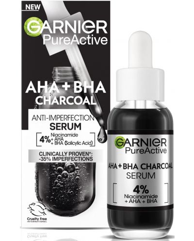 Garnier Pure Active Серум за лице Charcoal, 30 ml - 1