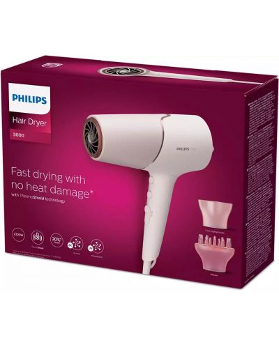 Сешоар Philips - BHD530/00, 2300W, 6 степени, розов - 4