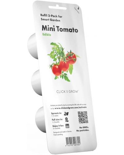 Семена Click and Grow - Мини домати, 3 пълнителя - 1