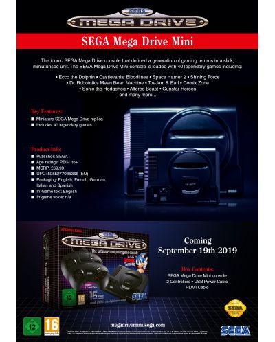 SEGA Mega Drive Mini - 2