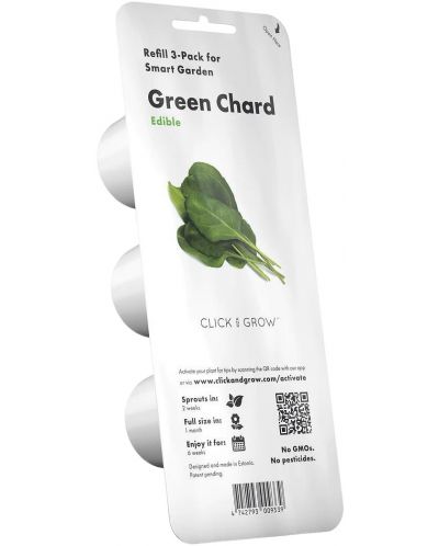 Семена Click and Grow - Зелен манголд, 3 пълнителя - 1