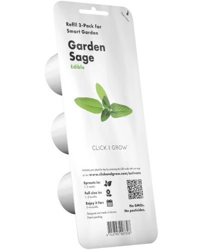 Семена Click and Grow - Градинска салвия, 3 пълнителя - 1