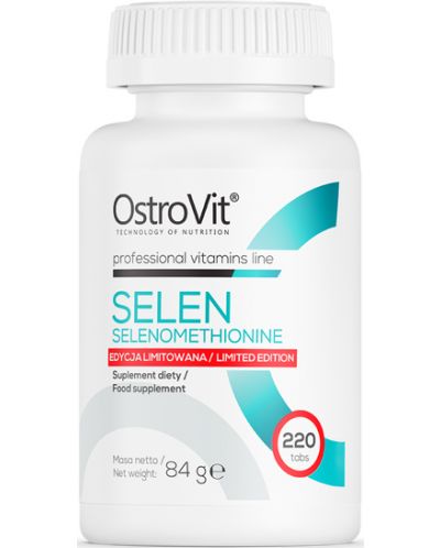 Selenium, 100 mcg, 220 таблетки, OstroVit - 1