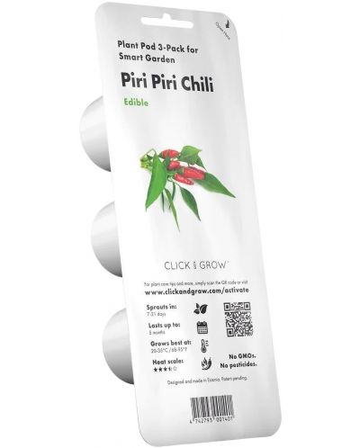 Семена Click and Grow - Чили чушки Пири Пири, 3 пълнителя - 1