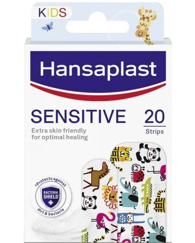 Sensitive Пластири за деца, 20 броя, Hansaplast - 1