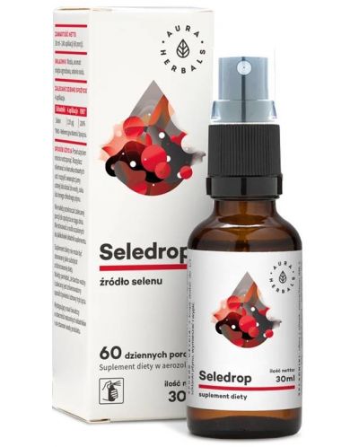 Seledrop Селен Орален спрей, 30 ml, Aura Herbals - 1