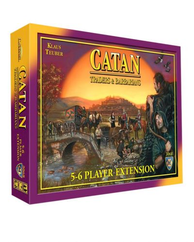 Разширение за настолна игра Settlers of Catan Board Game - Traders &amp; Barbarians 5-6 player Expansion