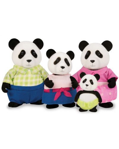 Комплект фигурки Battat Lil' Woodzeez - Семейство панда - 1