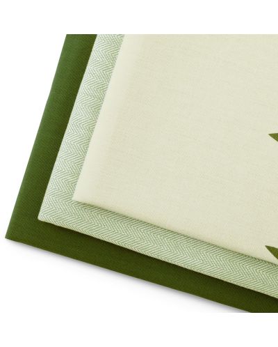 Сет от 3 кухненски кърпи AmeliaHome - Letyy, 50 x 70 cm, зелени - 2