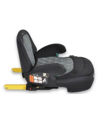 Седалка за кола Cangaroo - Jax, i-Size, с IsoFix, 125-150 cm, сива - 4