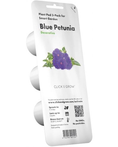 Семена Click and Grow - Синя петуния, 3 пълнителя - 1