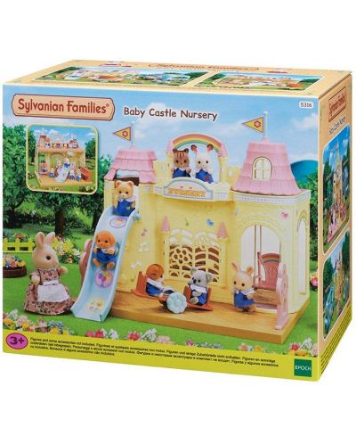 Комплект фигурки Sylvanian Families Baby & Child - Забавачница замък - 1
