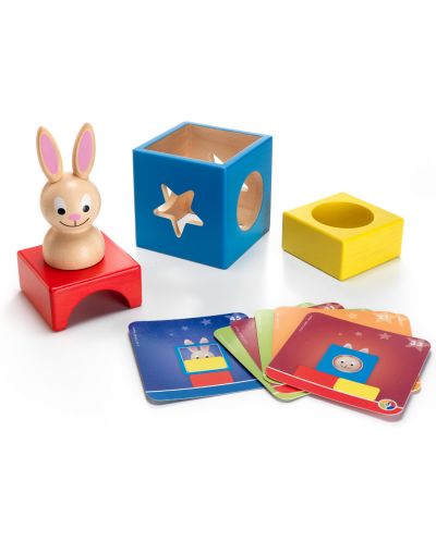 Детска логическа игра Smart Games Preschool Wood - Зайчето Буу - 3