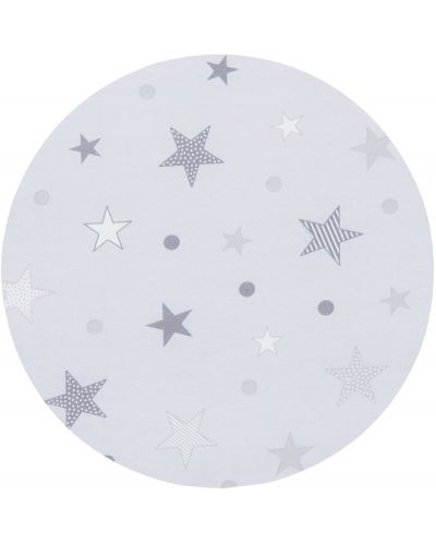 Сгъваем матрак Chipolino, 60 x 120 x 6 cm, платина със сиви звезди - 4
