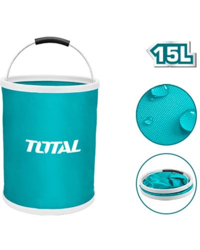 Сгъваема кофа TOTAL - 15 l - 2