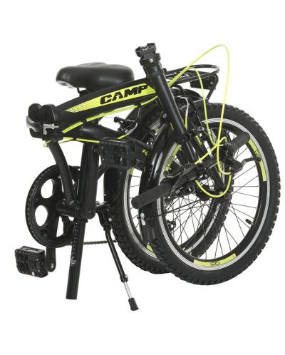 Сгъваем градски велосипед CAMP - Q10, 20", черен/жълт - 6