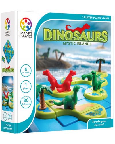 Детска логическа игра Smart Games Originals Kids Adults - Мистичните динозавърски острови - 1