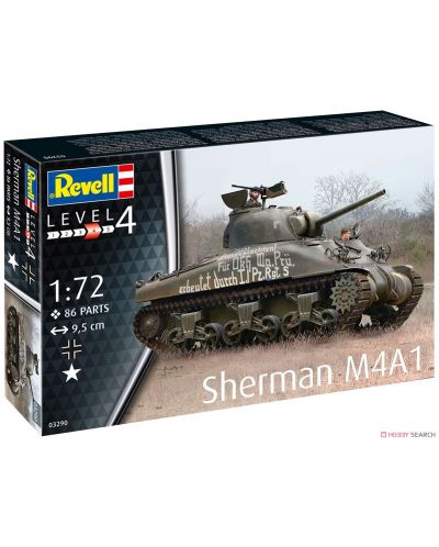 Сглобяем модел Revell - Танк Sherman M4A1 - 1