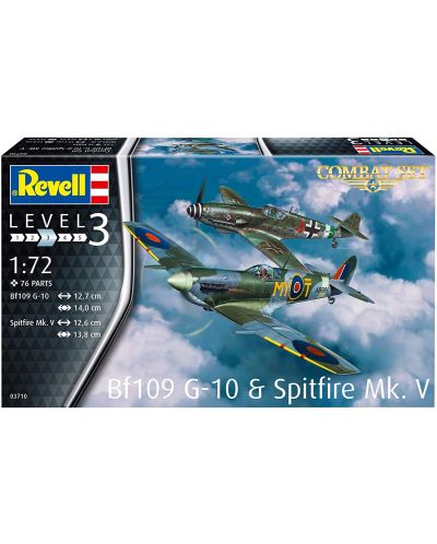 Сглобяем модел Revell Военни: Самолети - Bf109 G-10 & Spitfire Mk. V - 5