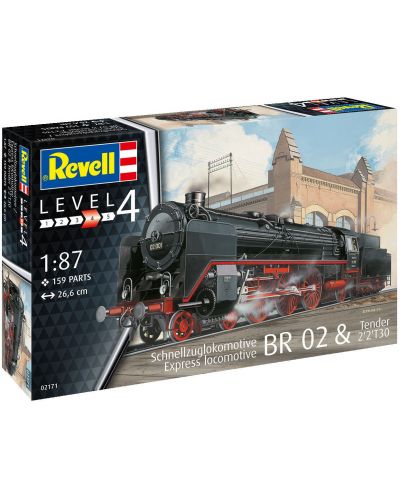Сглобяем модел Revell Съвременни: Влакове - Експрес локомотив Tender 22T30 - 7