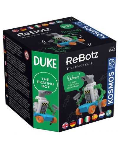 Сглобяема играчка Kosmos ReBotz - Робот Дюк скейтър - 1