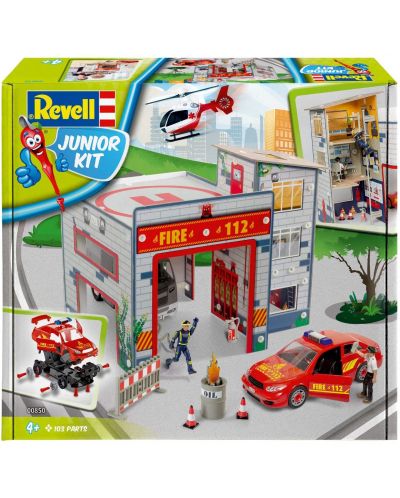 Сглобяем модел Revell Junior: Автомобили - Полицейска станция - 1