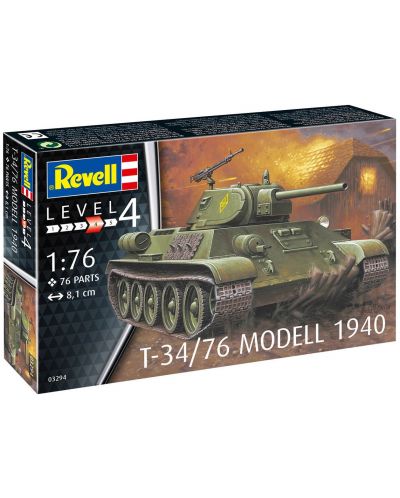 Сглобяем модел Revell Военни: Танкове - T-34/76 Modell 1940 - 4
