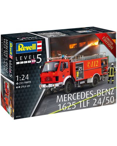 Сглобяем модел Revell Съвременни: Камиони - Пожарникарски камион Мерцедес Бенц 1625 - 5