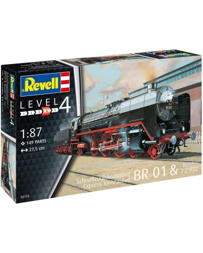 Сглобяем модел Revell Съвременни: Влакове - Експрес локомотив Tender BR02T32 - 4