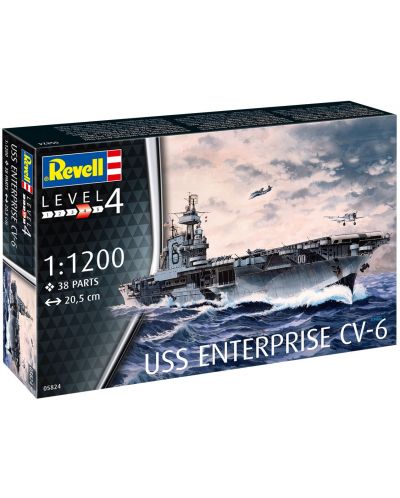 Сглобяем модел Revell Военни: Кораби - Американски военен кораб Ентърпрайз - 4