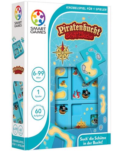 Детска логическа игра Smart Games Compact - Скрий и открий пред пиратите - 1