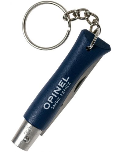 Сгъваем нож с ключодържател Opinel Inox - Colorama, №4, тъмносин - 2