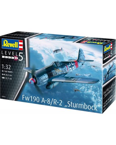 Сглобяем модел Revell Военни: Самолети - Sturmbock Fw190 A-8/R-2 - 2