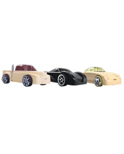 Сглобяеми дървени колички Play Monster Automoblox - Rescue vehicles, 3 броя - 1