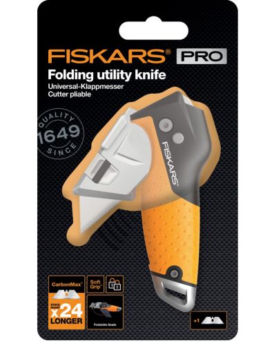 Сгъваем макетен нож Fiskars - CarbonMax - 3