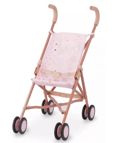 Сгъваема количка за кукли Battat Lulla Baby - Розова на звездички - 1