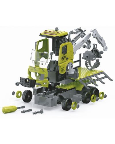 Сглобяема играчка RS Toys - Камион, със звуци и светлини - 2