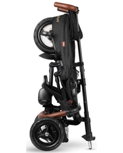 Сгъваема детска триколка QPlay - Rito Deluxe, Air Gel Wheels, Black - 7