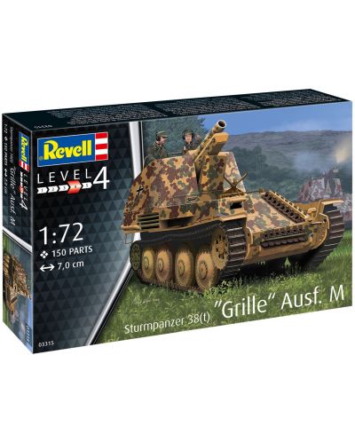 Сглобяем модел Revell Военни: Танкове - Немско самоходно оръдие Grille - 5