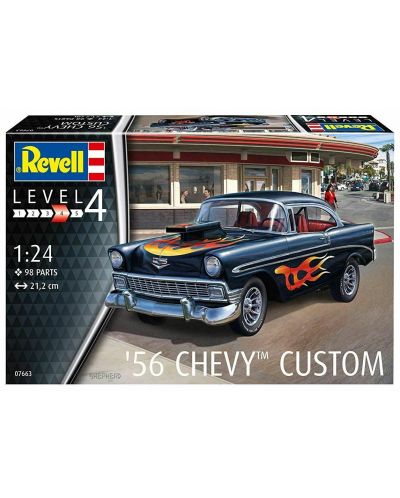 Сглобяем модел Revell Съвременни: Автомобили - 1956 Chevy Custom - 2