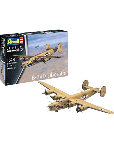Сглобяем модел Revell Военни: Самолети - B-24D Liberator - 7