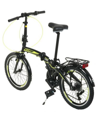 Сгъваем градски велосипед CAMP - Q10, 20", черен/жълт - 2
