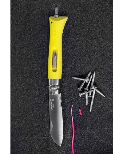 Сгъваем нож за майстори Opinel - №9, DIY, жълт - 4