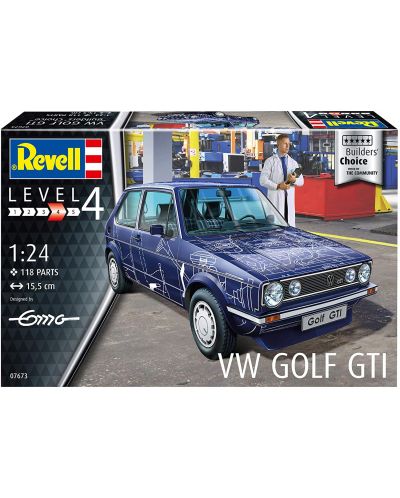 Сглобяем модел Revell Съвременни: Автомобили - VW Golf GTI (Builders Choice) - 5